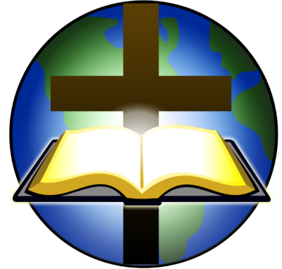 Image  Bible And Cross Before Globe   Cross Image   Christart Com