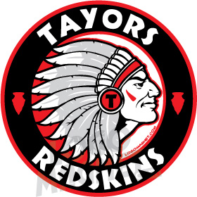 Taylors Redskins Indian Head Jpg Custom Car Magnet   Logo Magnet