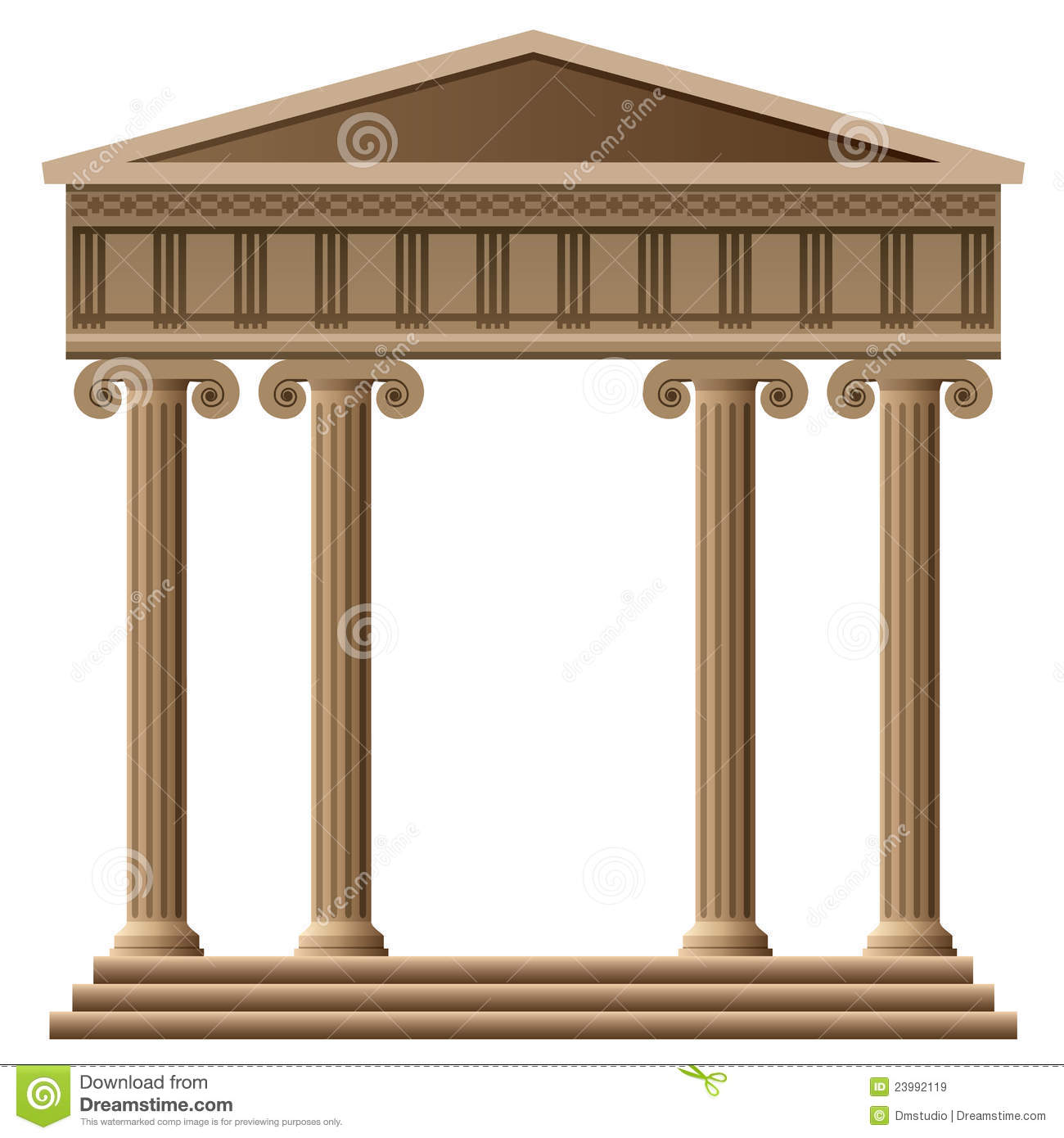 Vector Ancient Greek Architecture Royalty Free Stock Images   Image