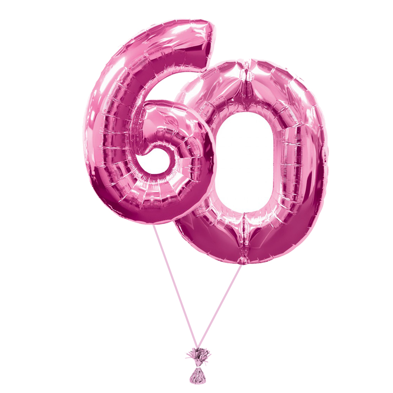 60th Birthday Giant Numbers Bunch
