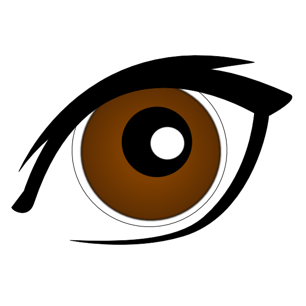 Brown Eye Clip Art At Clker Com   Vector Clip Art Online Royalty Free