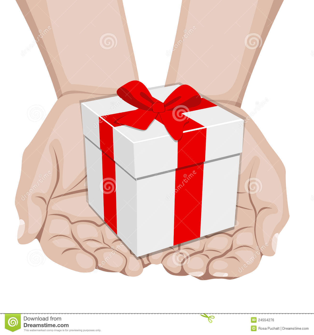 Hands Offering A Gift Royalty Free Stock Image   Image  24554276