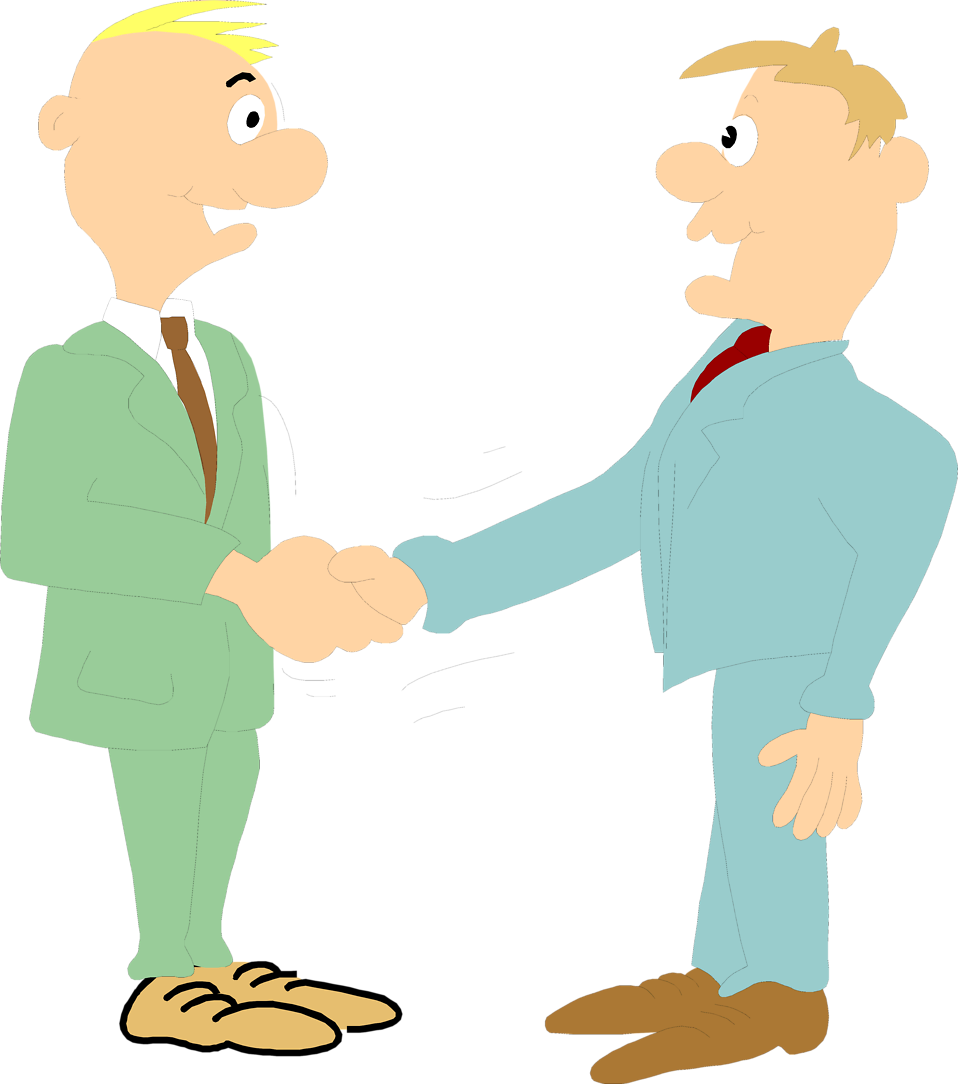 Photo   Illustration Of A Pair Of Business Men Shaking Hands     3125