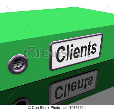 Stock Illustration   Clients File Containing Customer Buying Records