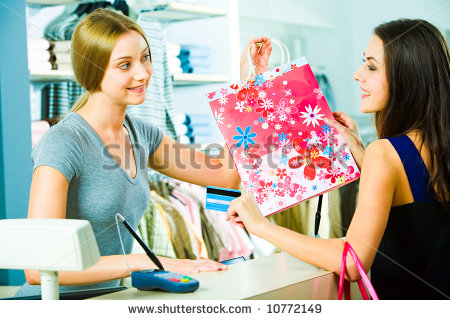 To Pretty Customer In The Mall With Smile   10772149   Shutterstock