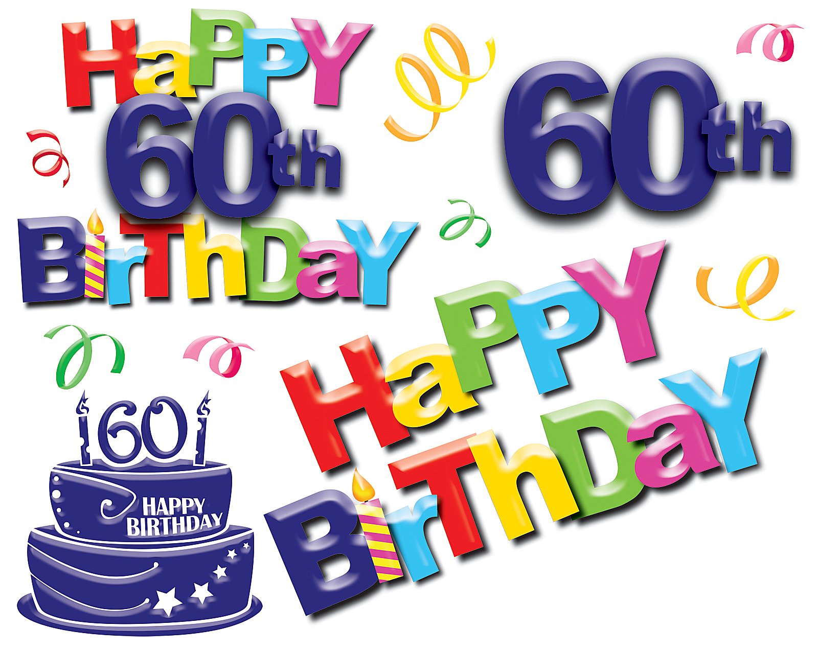 Viewing Gallery For   60th Birthday Clip Art