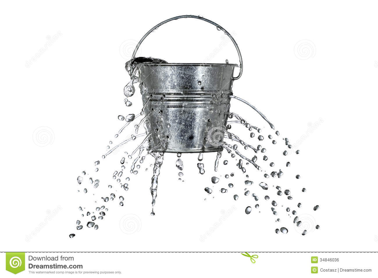 Bucket With Holes Royalty Free Stock Image   Image  34846036
