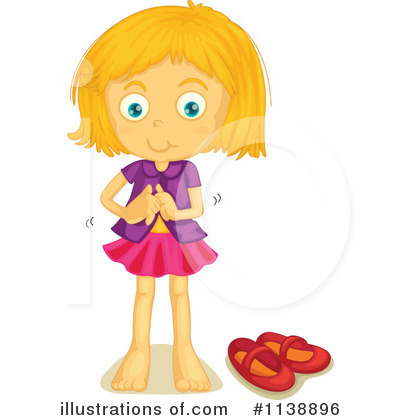 Girl Get Dressed Clipart