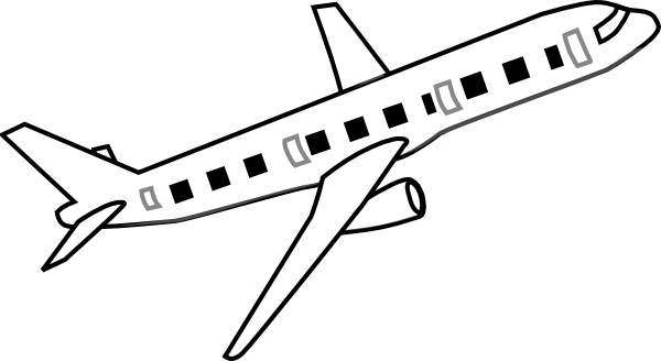Airplane Clipart Black And White   Clipart Panda   Free Clipart Images