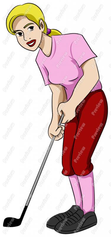 Woman Golfer Clip Art Female Golfer Clip Art