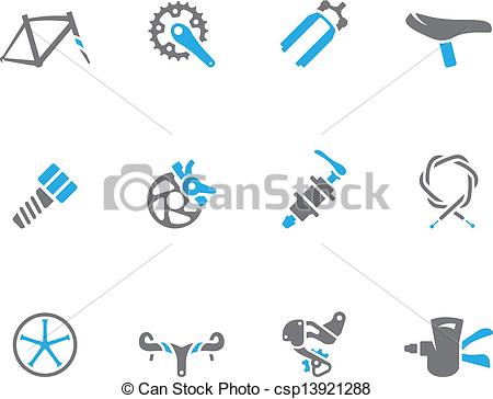 Bicycle Parts   Bicycle Part Icons Csp13921288   Search Clip Art