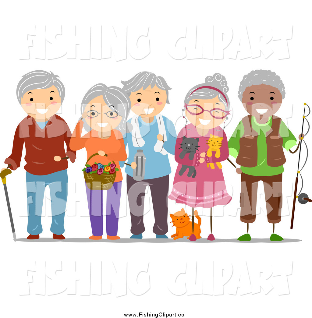 Art Of A Group Of Happy Diverse Senior Adults By Bnp Design Studio