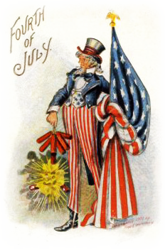 Vintage Uncle Sam Patriotic 4th Of July Clip Art