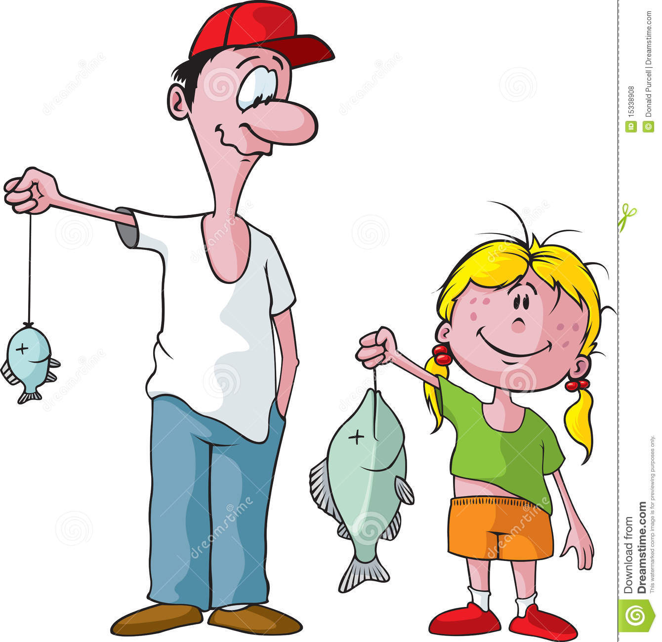 Father And Daughter Fishing Trip Royalty Free Stock Photos   Image