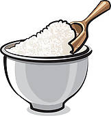 Flour In A Bowl   Clipart Graphic