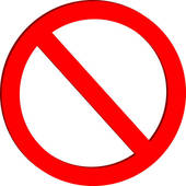 Not Allowed Sign   Royalty Free Clip Art