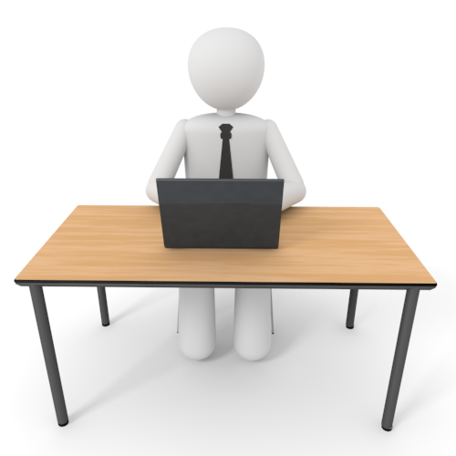 Person Working At Desk Clipart   Blog Png