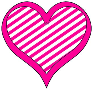 Stripes On Cute Little Hearts   A Collection Little Clip Art Clipart