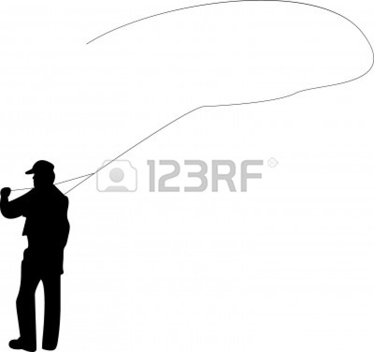Fishing Pole Silhouette 3707791 Silhouette Of A Man Fly Fishing Jpg