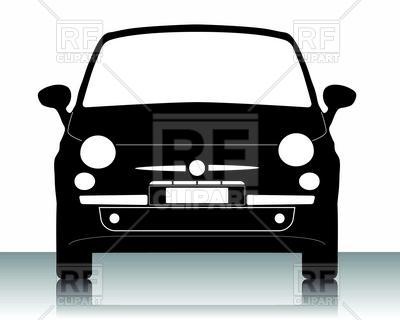 Of Small Car Front View Download Royalty Free Vector Clipart  Eps