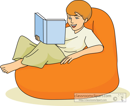 Boy Reading In Bed Clipart Reading