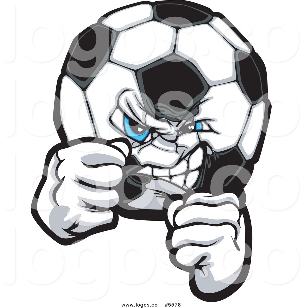     Soccer Ball With Fists Logo Of Eagle Talons Ripping A Soccer Ball Logo