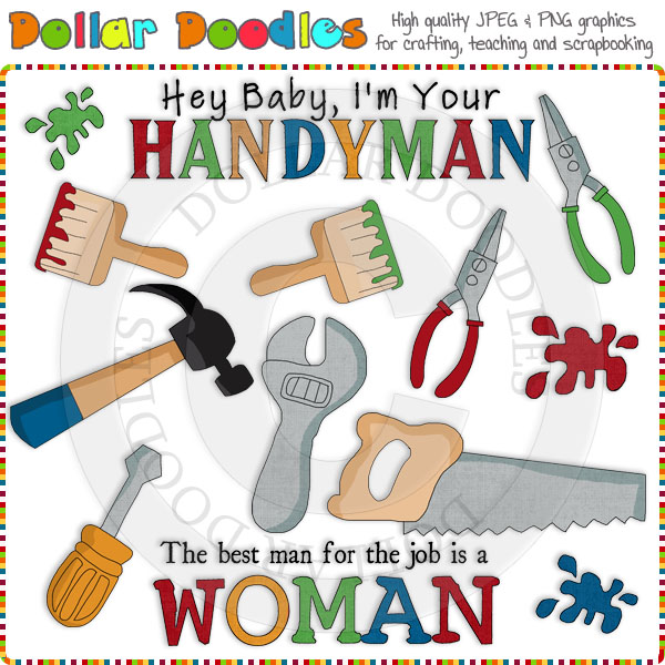 Handy Man Clip Art Download     1 00   Dollar Doodles
