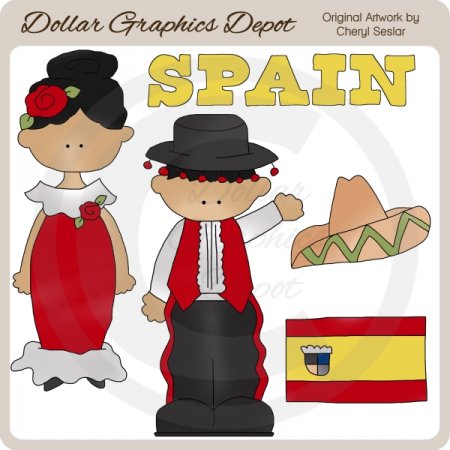 Spanish Kids   Clip Art    1 00   Dollar Graphics Depot Quality    