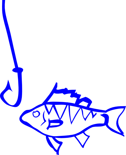 Fish And Hook Clip Art