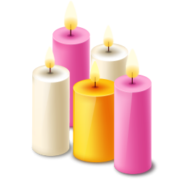Five Scented Candles Icon Png Clipart Image   Iconbug Com
