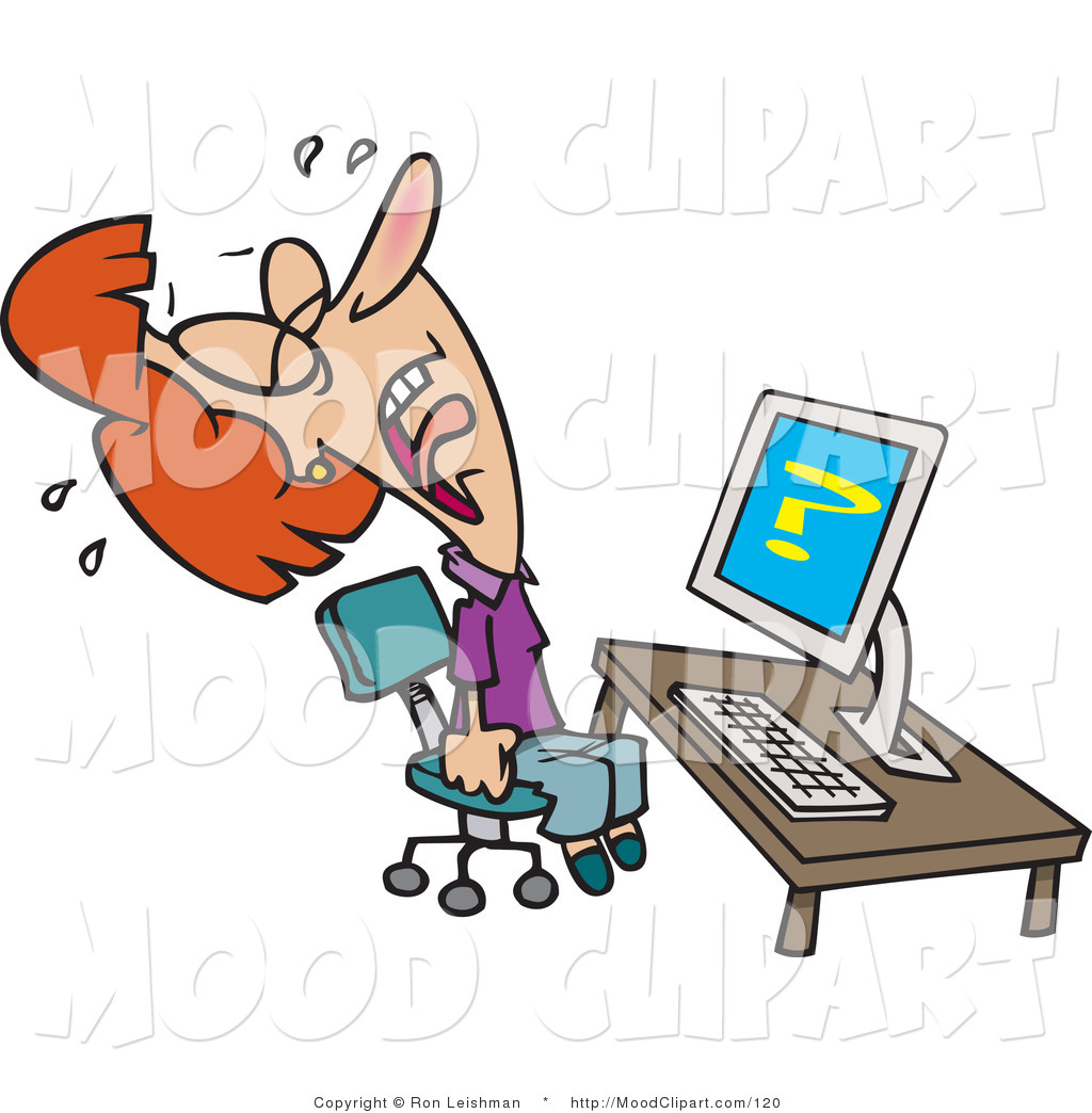 Mood Of A Woman Screaming And Crying In Frustration While Clipart