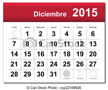 Of December 2015   Eps10 File Spanish    Csp22166826   Search Clipart