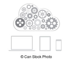 Remote Server Illustrations And Clipart