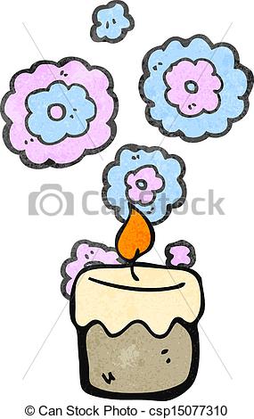Scented Candles Clipart Retro Cartoon Scented Candles   Csp15077310