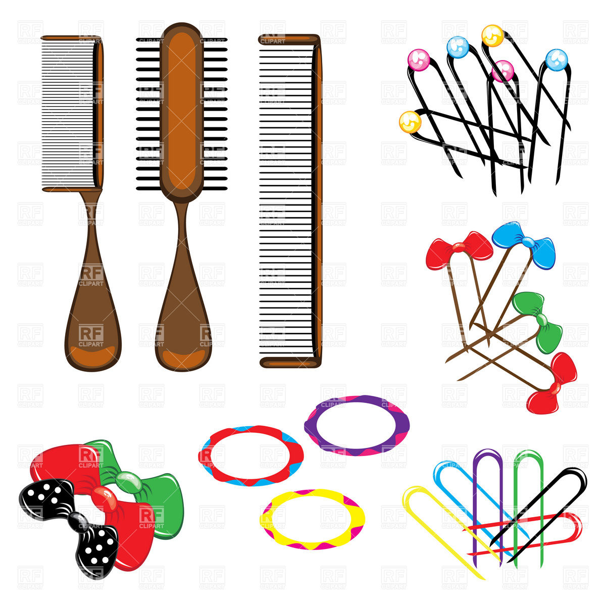 And Hair Accessories 8531 Download Royalty Free Vector Clipart  Eps