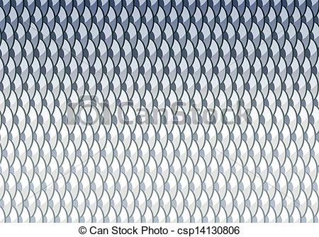 Fish Scales Background Of Carpian Fishes With Clipping Mask