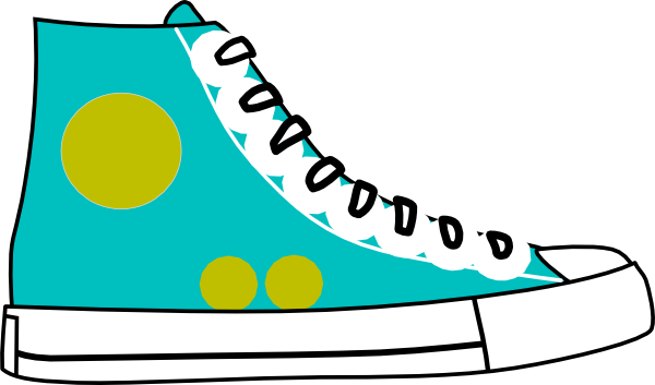 Hightop Shoe Clip Art At Clker Com   Vector Clip Art Online Royalty