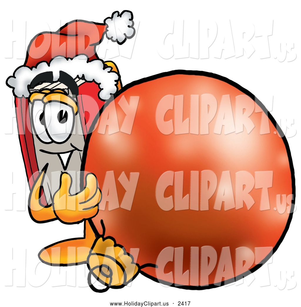 Holiday Clip Art Of A Friendly Red Book Mascot Cartoon Character    
