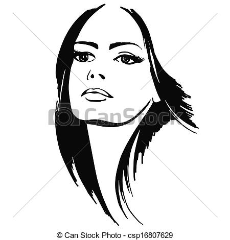 Pretty Lady Clipart Vector   Beautiful Lady