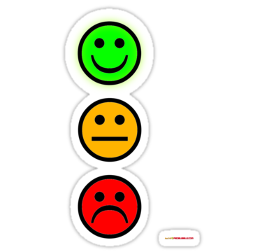 Smiley Traffic Lights   Green For Go Stickers By Muz2142   Redbubble