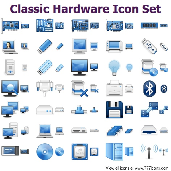 Classic Hardware Icon Set   Free Images At Clker Com   Vector Clip Art