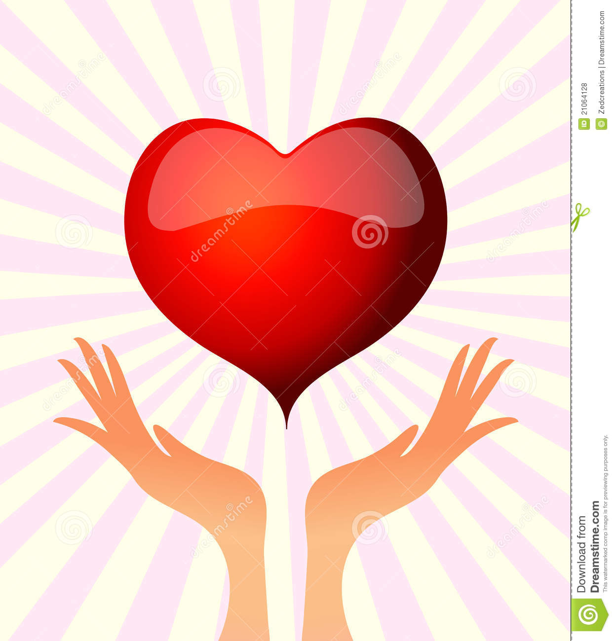 Hand Holding Heart Royalty Free Stock Photos   Image  21064128