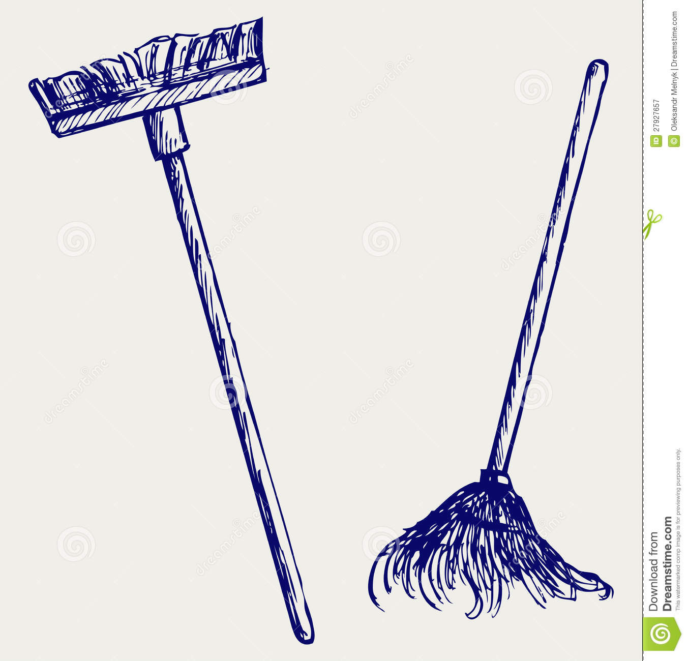 Broom And Mop Clipart Mop And Broom Royalty Free
