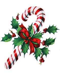 Christmas Candy Canes Clip Art