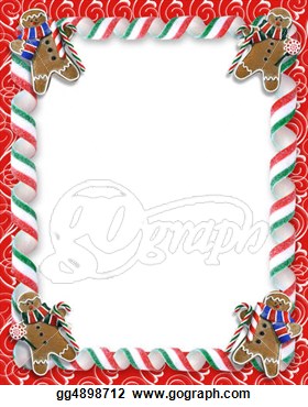Cookies And Candy Border  Clipart Drawing Gg4898712   Gograph