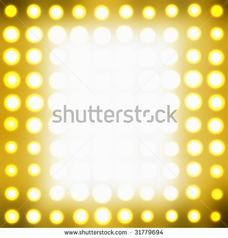 Marquee Lights Clipart Theater Marquee Lights   Stock