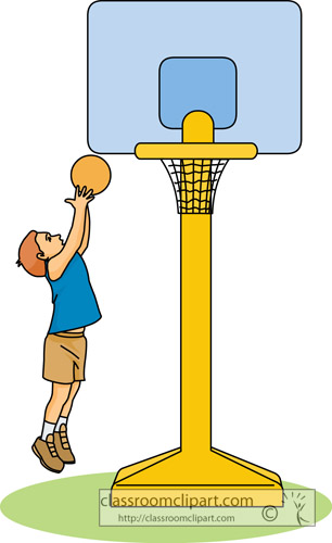 Basketball Clipart   Child Playing Basketball 22   Classroom Clipart