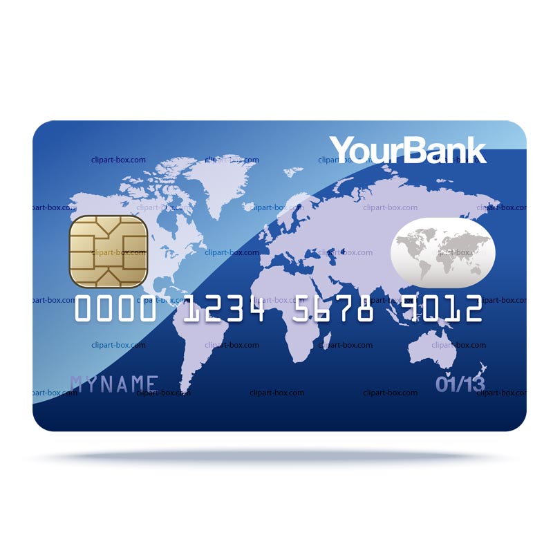 Clipart Credit Card   Royalty Free Vector Design