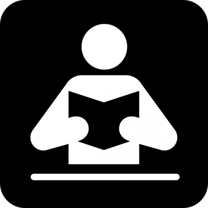 Person Reading Book Clip Art Free Vector In Open Office Drawing Svg