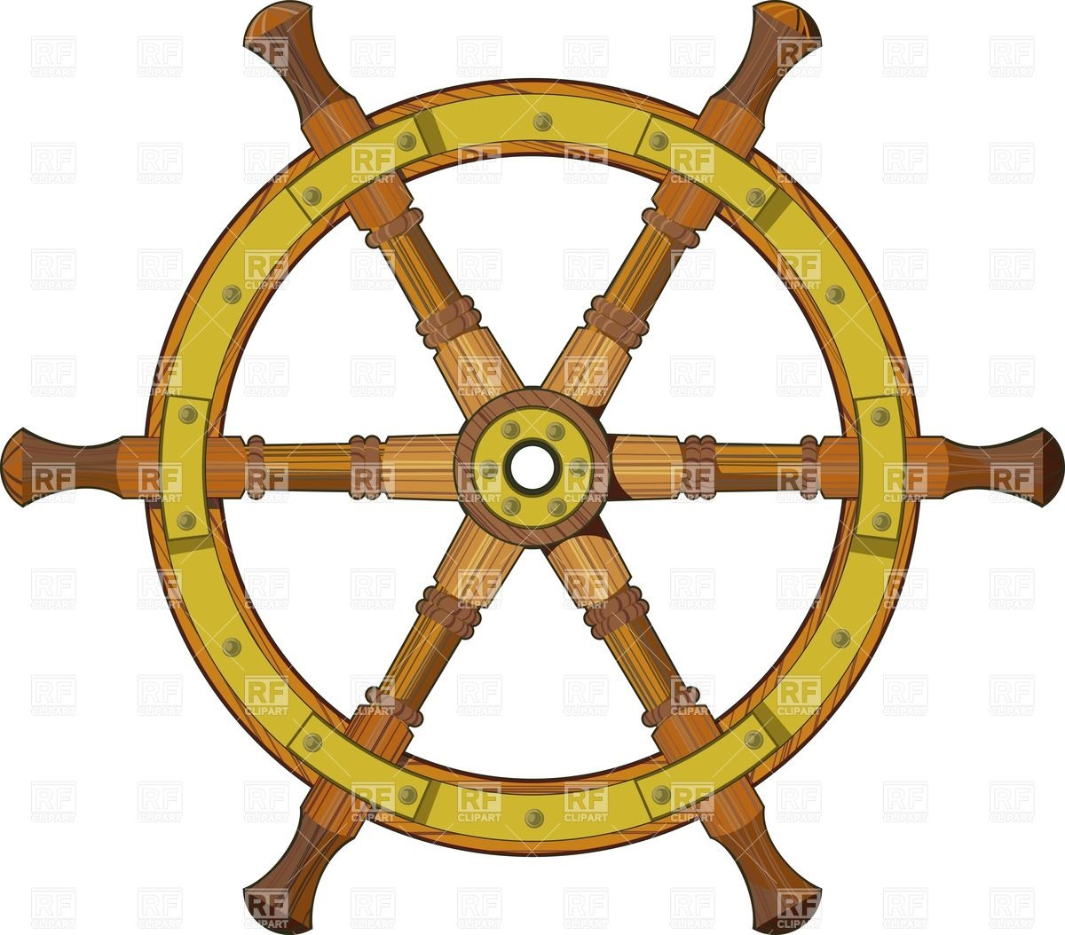 Ship Steering Wheel 25217 Download Royalty Free Vector Clipart  Eps